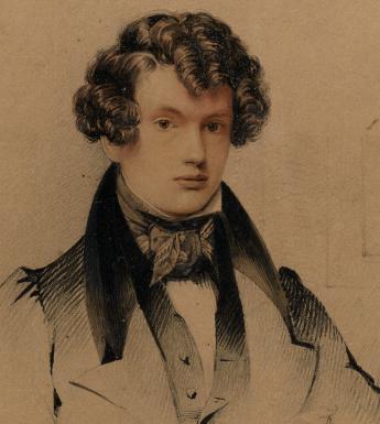 Daniel Maclise, 'Self-Portrait' (frontispiece to O'Driscoll's 'A Memoir of Daniel Maclise R.A.,' 1871), 1829. © National Gallery of Ireland