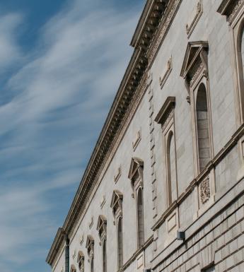 View of the Gallery's Merrion Square facade at an angle
