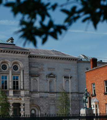 View of the Merrion Square entrance to the National Gallery of Ireland