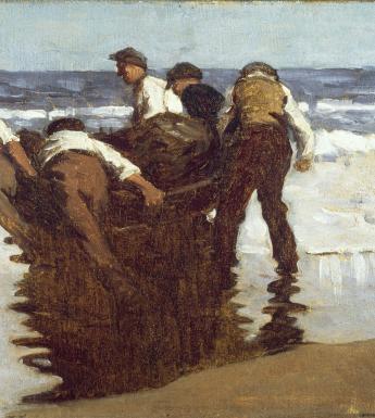 Paul Henry (1876-1958), 'Launching the Currach', 1910-1911. © National Gallery of Ireland.