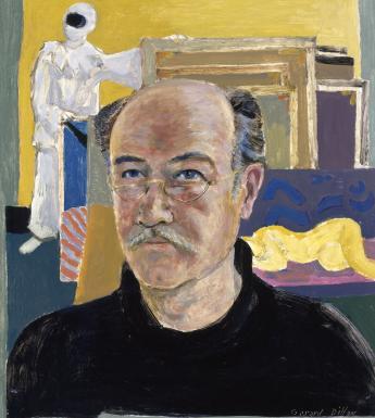 Gerard Dillon (1916-1971), 'A Self-Portrait with Pierrot and Nude', 1960s. © National Gallery of Ireland. 
