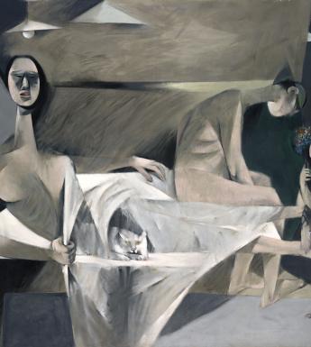 Louis le Brocquy (1916-2012), 'A Family', 1951. © National Gallery of Ireland.