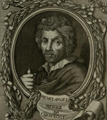 Caravaggio from Bellori's Vite, 1728.