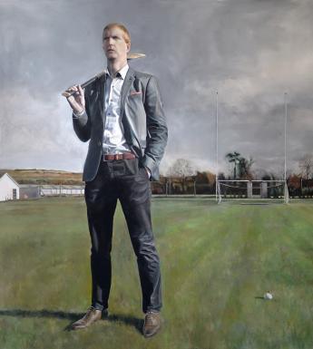 Gerry Davis (b.1985), 'Portrait of Henry Shefflin', 2017.  © Gerry Davis. Photo © National Gallery of Ireland