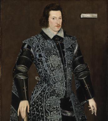Three-quarter-length oil portrait of Robert Devereux