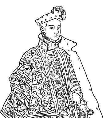 Line drawing of a person