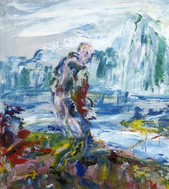 An expressionistic painting.