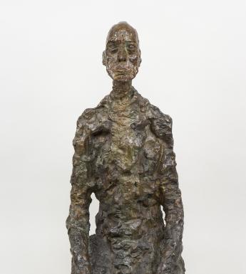 Bronze bust of a male figure