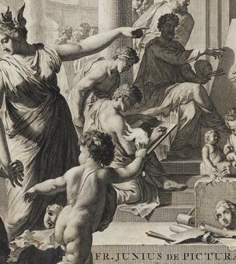 Detail from the frontispiece ofFranciscus Junius, De pictura veterum, 1694