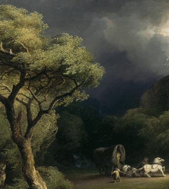 Detail from James Arthur O&#039;Connor, A Thunderstorm: the Frightened Wagoner, 1832