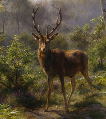 Detail from Rosa Bonheur, A Stag, 1893.