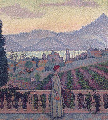 Detail from Paul Signac, The Terrace, Saint-Tropez, 1898