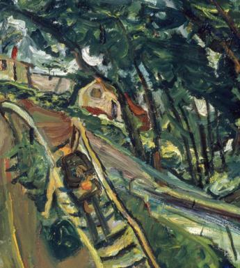 Detail from Chaïm Soutine's 'Landscape with a Flight of Stairs, c.1922 