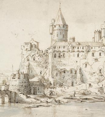 Drawing of Athlone Castle