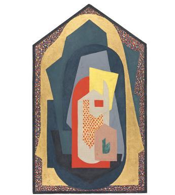 Colourful cubist painting