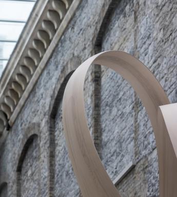 A detail of Joseph Walsh's sculpture Magnus Modus in the Gallery's Courtyard.