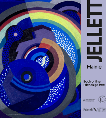 Exhibition poster with details of artworks and some text