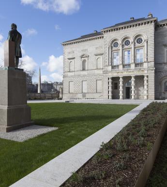View of the Merrion Square entrance to the National Gallery of Ireland