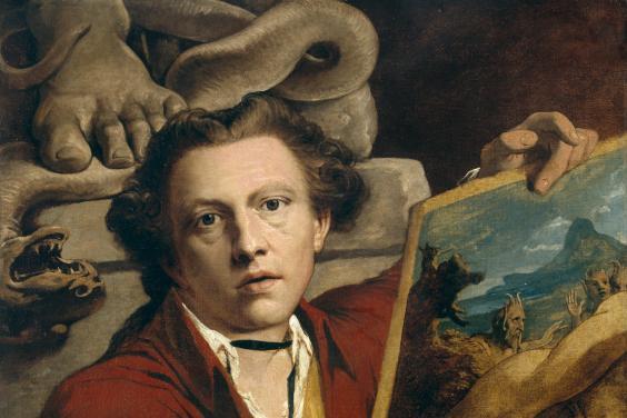Oil painting self-portrait by James Barry