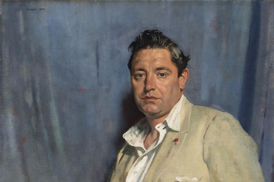 William Orpen (1878-1931), 'Portrait of John Count McCormack (1884-1945), Tenor', 1923. © National Gallery of Ireland.