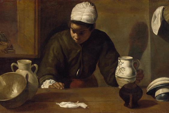 Diego Velázquez (1599-1660), 'Kitchen Maid with the Supper at Emmaus', c.1617-1618. © National Gallery of Ireland.