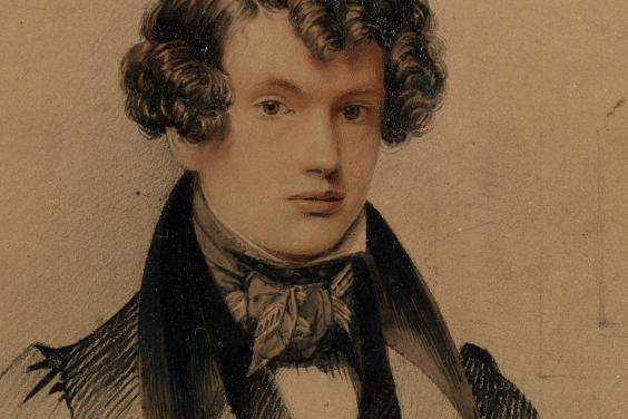 Daniel Maclise, 'Self-Portrait' (frontispiece to O'Driscoll's 'A Memoir of Daniel Maclise R.A.,' 1871), 1829. © National Gallery of Ireland