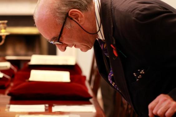 Viewing material in the Sir Denis Mahon Reading Room. © National Gallery of Ireland