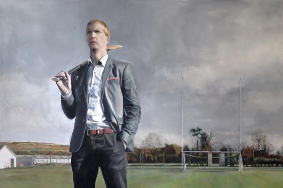 Gerry Davis (b.1985), 'Portrait of Henry Shefflin', 2017. © Gerry Davis. Photo © National Gallery of Ireland