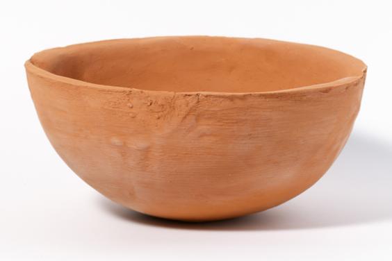 A bowl made by Garrett Phelan from soil taken from the Somme.