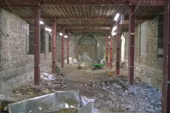 Photo of refurbishment works in Gallery