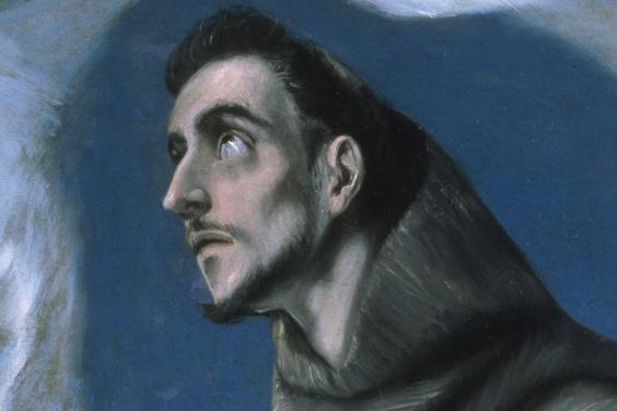 Saint Francis's face