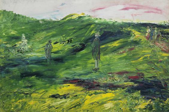 An expressionistic painting.
