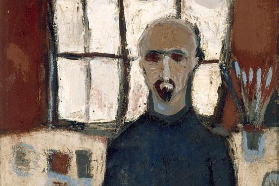 Detail from Tony O'Malley's self-portrait in the Gallery's collection.