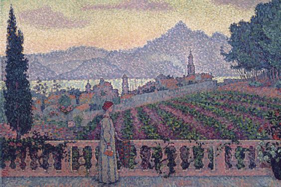 Detail from Paul Signac, The Terrace, Saint-Tropez, 1898