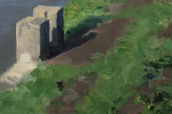 Painting of canal bank
