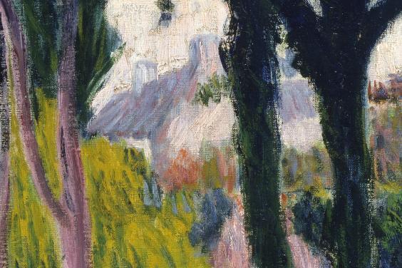 Detail of house in Roderic O'Conor's painting
