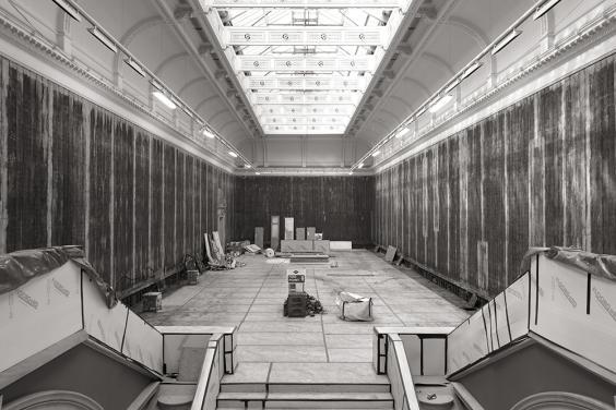 Photo of Grand Gallery during refurbishment