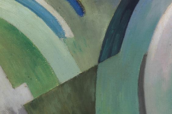 Detail of an abstract painting