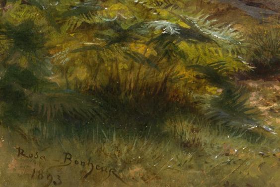Rosa Bonheur's signature on her painting