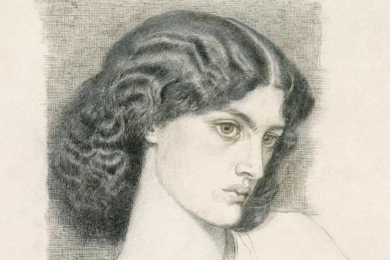 Drawing of woman's face