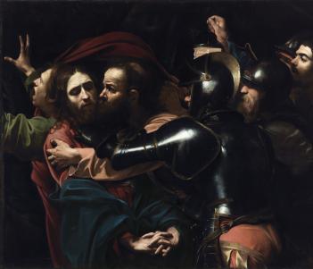 Michelangelo Merisi da Caravaggio (1571-1610), 'The Taking of Christ', 1602. © National Gallery of Ireland