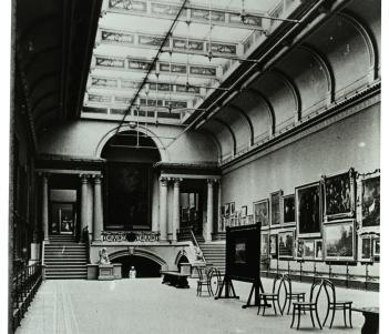 Historical Photograph of the Grand Gallery, National Gallery of Ireland