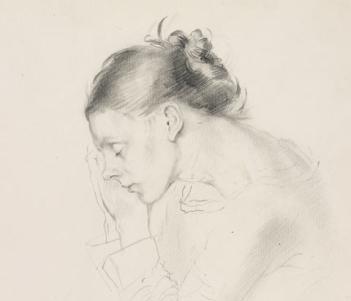 Margaret Clarke (1884-1961), 'Study of Julia with Toothache'.