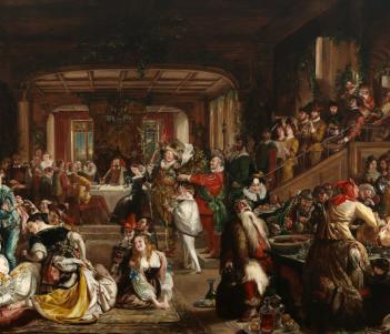 Daniel Maclise (1806-1870), 'Merry Christmas in the Baron's Hall', 1838. © National Gallery of Ireland. 