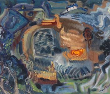 Nano Reid (1900-1981), 'Canal and River in Autumn', 1950. © National Gallery of Ireland. 