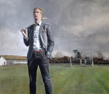 Gerry Davis (b.1985), 'Portrait of Henry Shefflin', 2017.  © Gerry Davis. Photo © National Gallery of Ireland