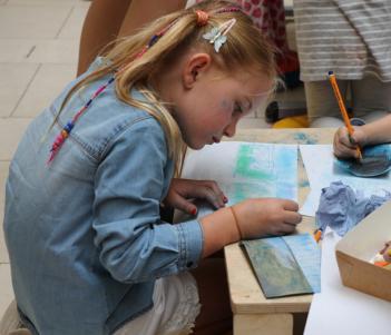 Drop-in family workshop at the National Gallery of Ireland.