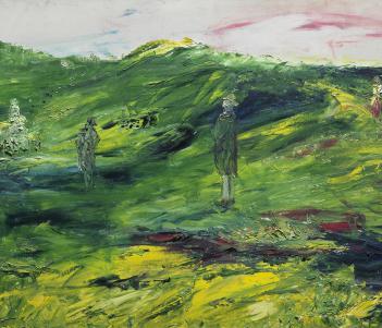 An expressionistic painting. 