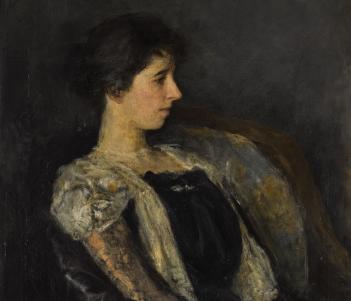 John  Butler Yeats (1839-1922), 'Portrait of Elizabeth Corbet ‘Lolly’ Yeats' - detail. Courtesy, Sotheby’s.