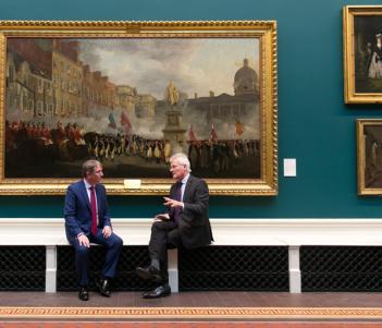 Peter Barrett, CEO, SMBC Aviation Capital, and Sean Rainbird, Director, National Gallery of Ireland. Photo © SON Photographic Ltd Photographer Shane O’Neill